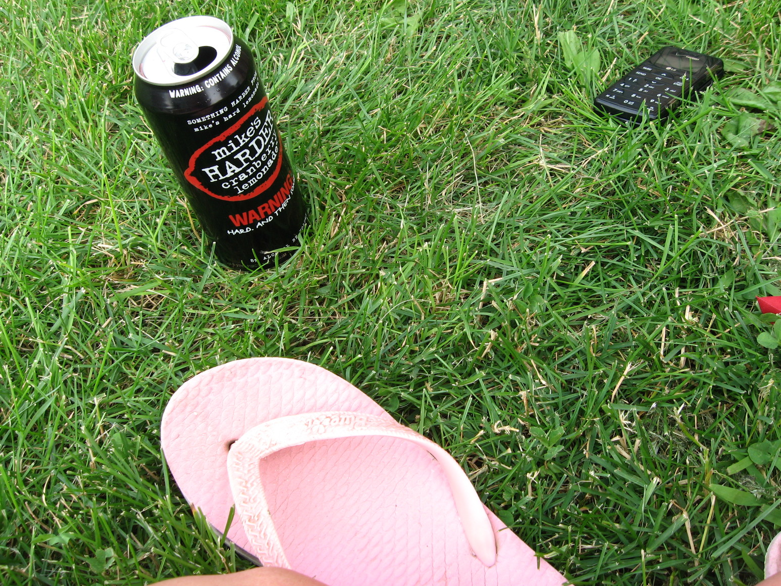 Summer, alcohol, flip flop