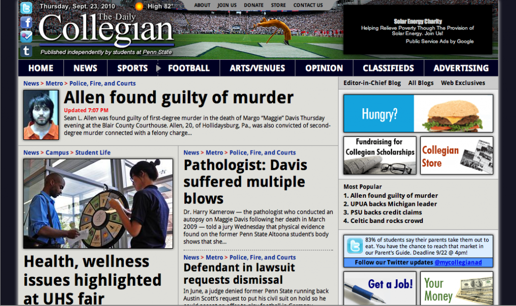Collegian Redesign: 