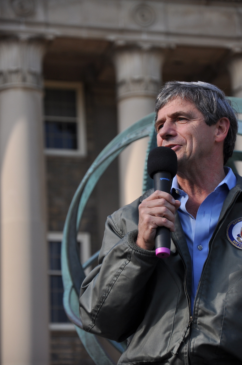 Joe Sestak Rally on Old Main Steps