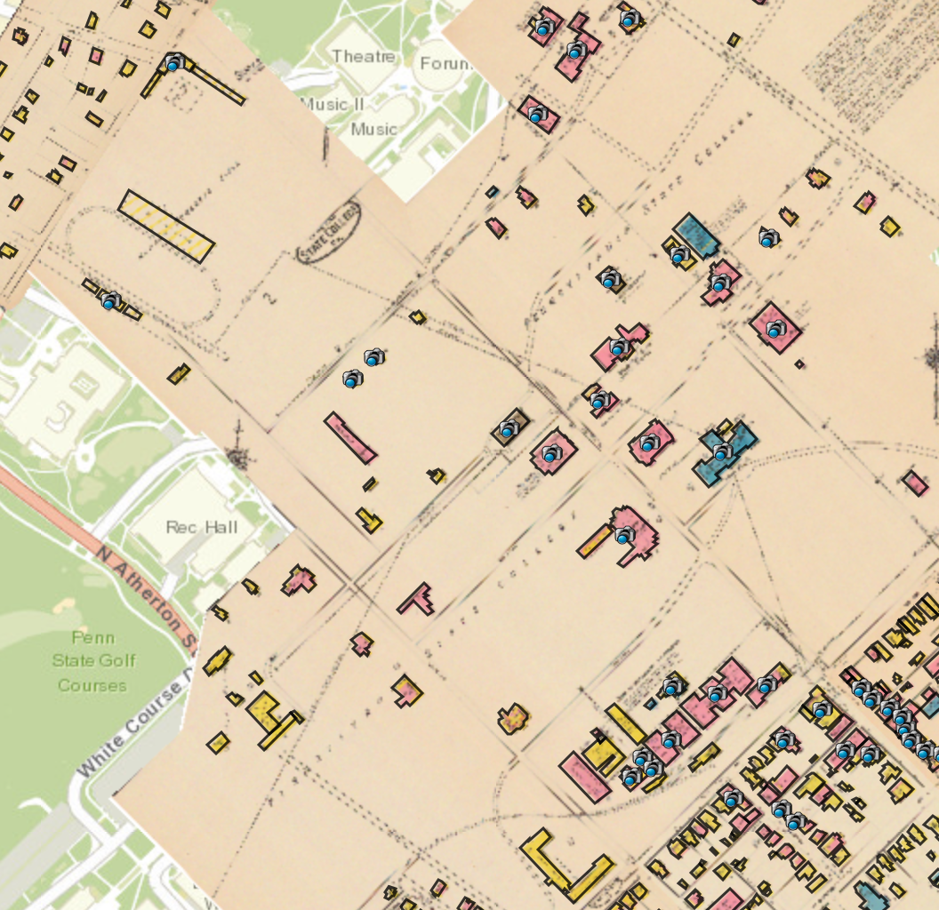Penn State Simlab Map Penn State Libraries Highlight Evolution Of Campus & State College ...