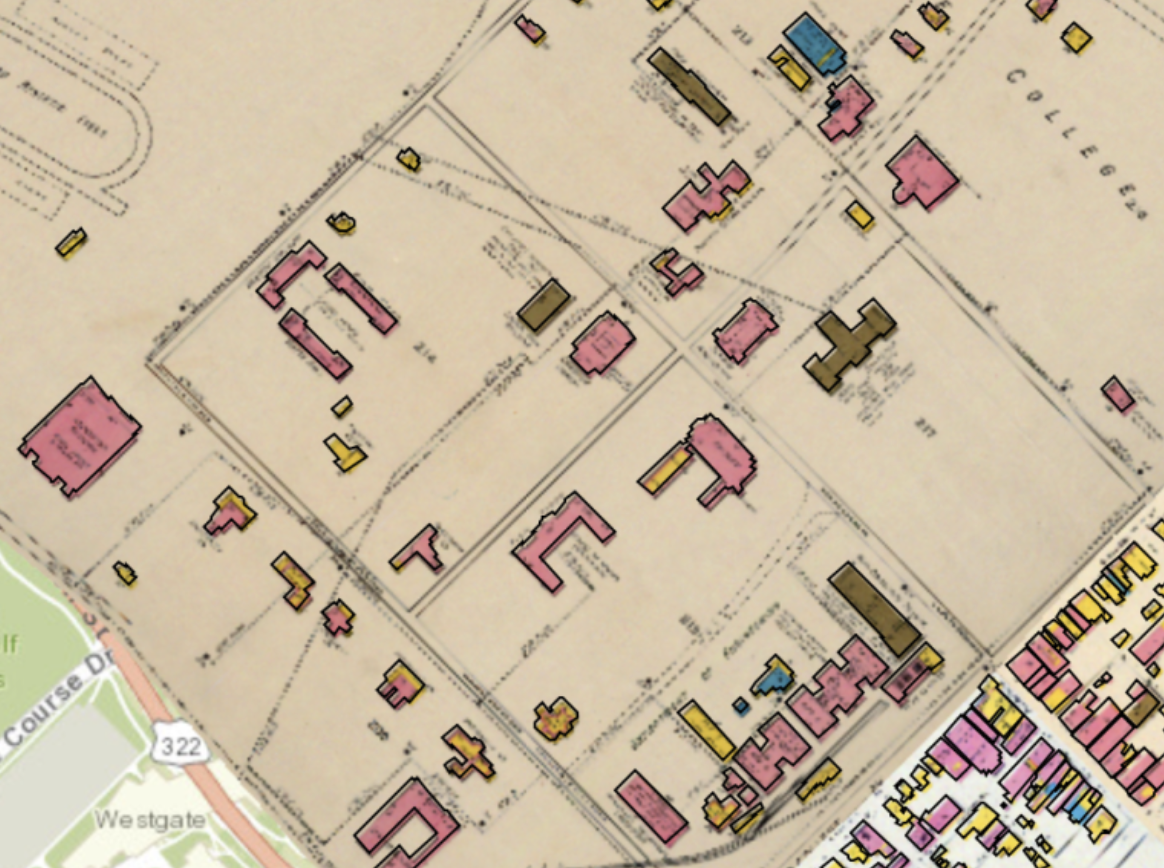 Penn State Simlab Map Penn State Libraries Highlight Evolution Of Campus & State College ...