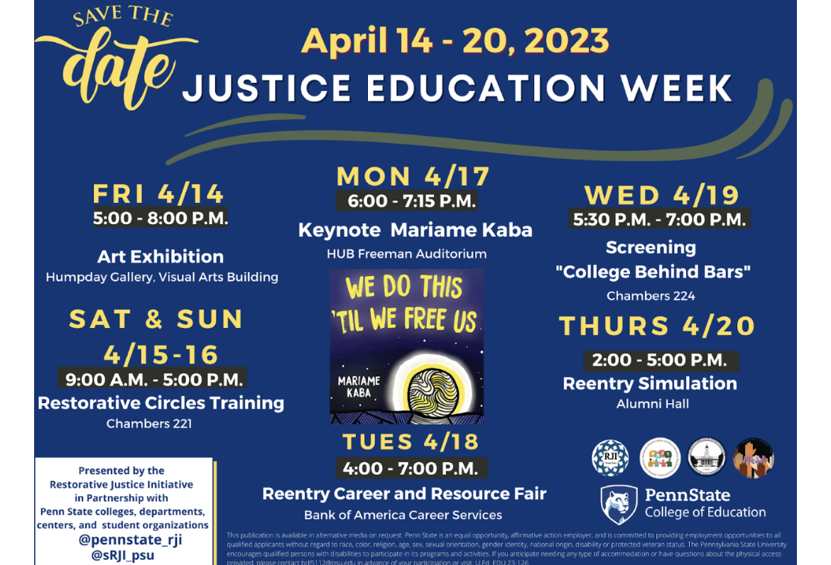 Restorative Justice Initiative To Host Justice Education Week Events ...