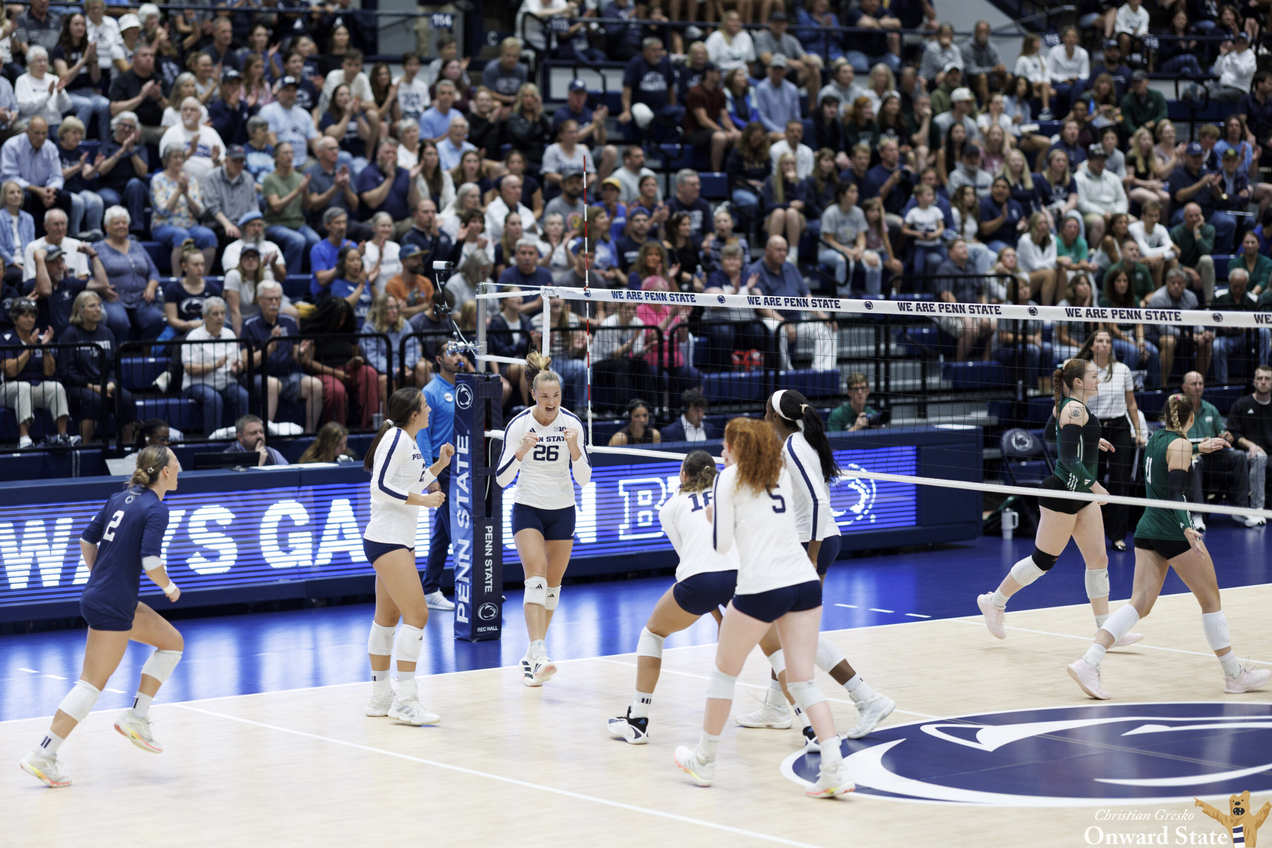 Penn State Women's Volleyball Defeats Ohio 3-0